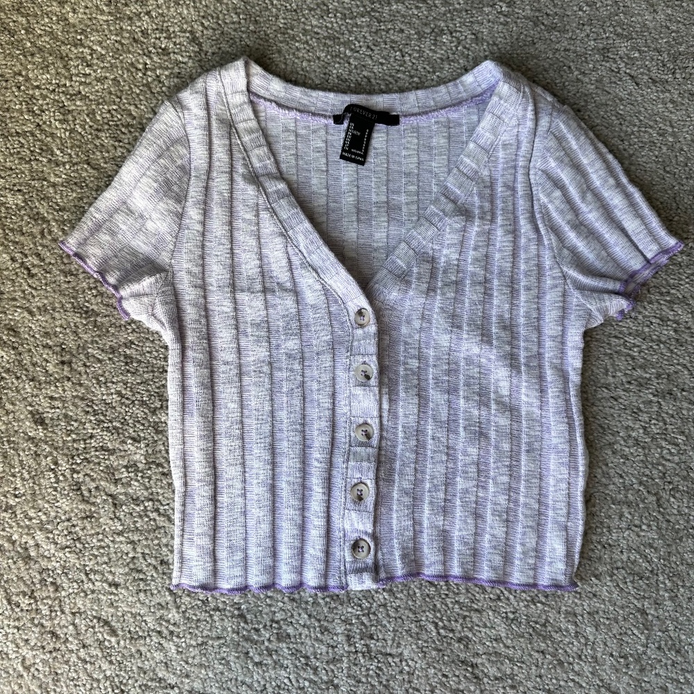 Forever21 Ribbed Crop Top